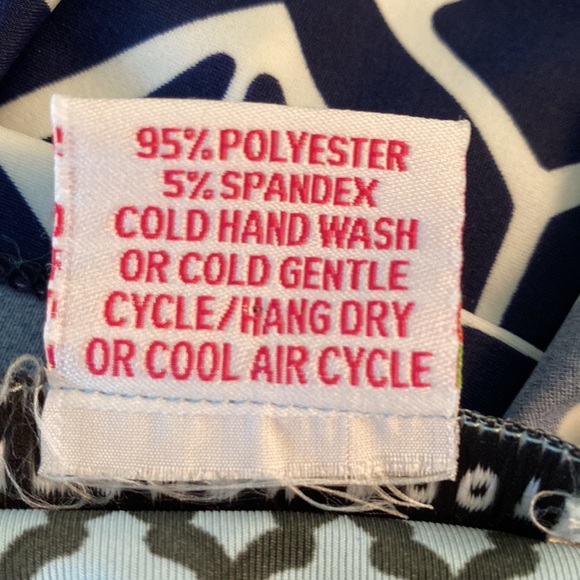 Gretchen Scott Bordertown Cornflower Blue Vneck Jersey Tunic Shift Dress - M - Picture 11 of 11